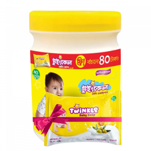 Savlon Twinkle Baby Wipes Jar - 160 Pcs ( Soap Free 35g)