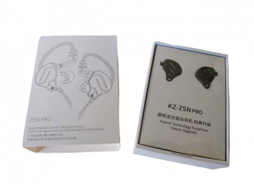 KZ-ZSN Pro Hybrid Heavy Bass Earphones MG023