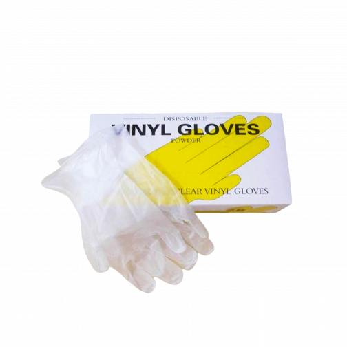 Disposable Vinyl Gloves - 100 pcs