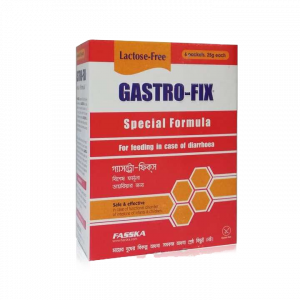 • GASTRO-FIX is a special nutritional formula for the management of acute diarrhea. • GASTRO-FIX is a temporary (5-7 days) formula specifically designed for the recovery (after rehydration in combination with O.R.S.) from severe diarrhea of infants & young children and to fulfil the nutritional needs during this period. • Main characteristics: Adapted carbohydrates content (Lactose free) Enriched with electrolytes (Na, K, and Cl & Zn) to correct the losses. • No added Iron to avoid enhancement of diarrheic symptoms. • Specific fat and protein content allows an adequate intake of nutrients despite impaired digestion and absorption during an episode of acute diarrhea. Expire: 5.30.24. • Important notice: Breast milk is the best food for infants. If breastfeeding is not available or not sufficient, an infant formula may be used according to Health professionals' guidance.