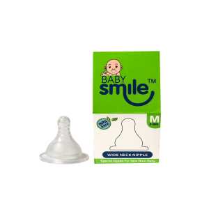 Baby Smile Wide Neck Nipple - M (3 to 6m)