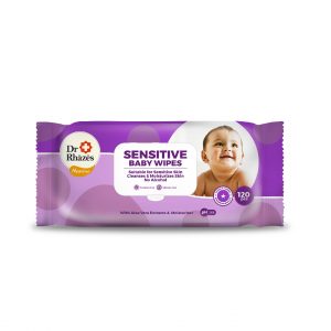 Dr Rhazes Sensitive Baby Wipes - 120 pcs