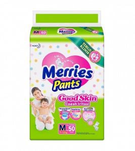 Merries Pants Baby Diaper M 50 (7-12Kg)