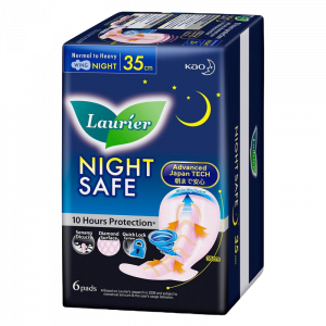 Laurier Night Safe 35 cm - 6 Pads