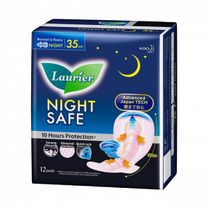 Laurier Night Safe 35 cm - 12 Pad