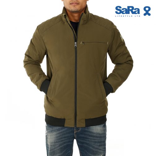 SaRa Mens Jacket (MJK22WFC-Olive)_SLS003