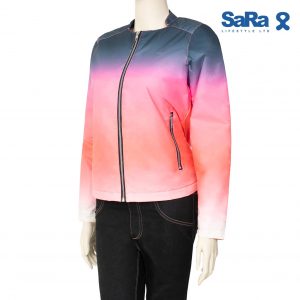 SaRa Ladies Jacket (NWWJ25G-Gradient Coral AOP)_SLS028