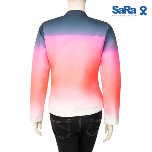 SaRa Ladies Jacket (NWWJ25G-Gradient Coral AOP)_SLS028