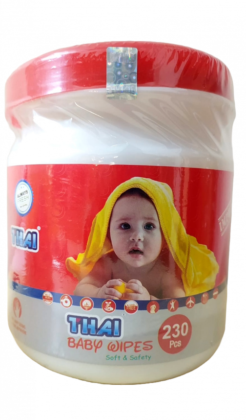 Thai Wet Wipes Jar - 230 Pcs