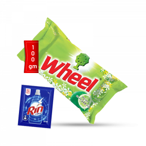 Wheel Washing Laundry Bar 100G with Rin Liquid - 35ml Free
