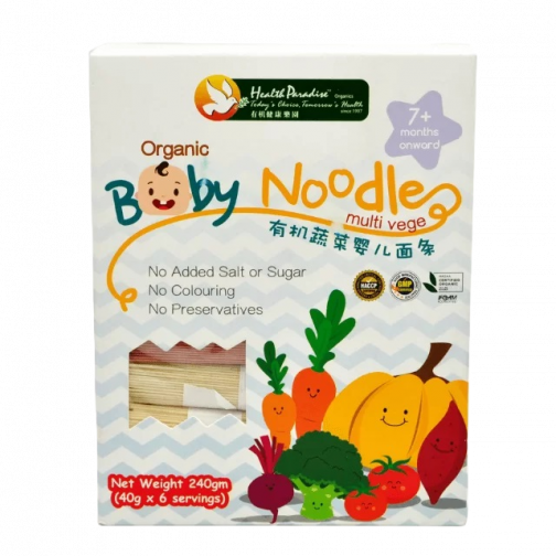 Health Paradise Organic Baby Noodles Multi Vege From 7+ Months - 240g