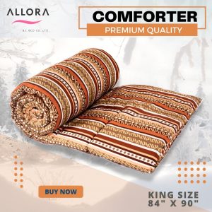 Brown Stripe Comforter Blanket