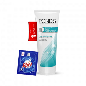 Ponds Face Wash Daily 100g with Rin Liquid - 35ml Free