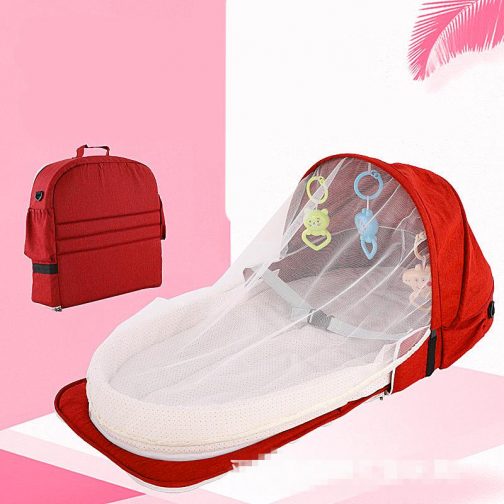 Travel Portable Baby Bed With Toys Mosquito Net - SSS017