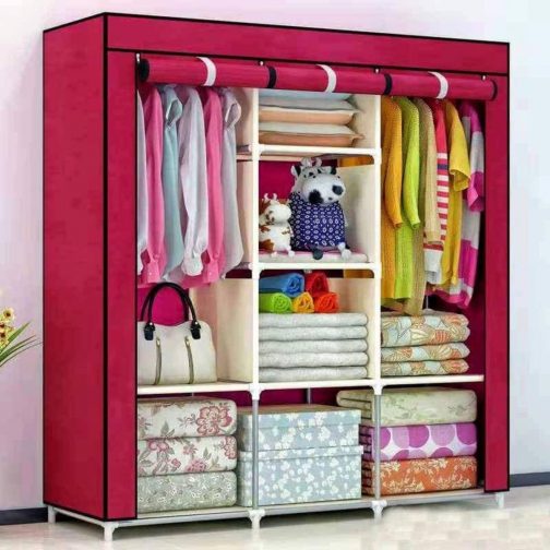 HCX Wardrobe Storage Organizer for Clothes - Big Size - Multi Color - - SSS021