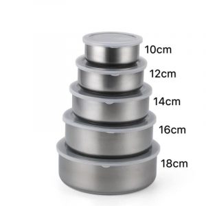 5Pcs Set Steel Food Box IS018