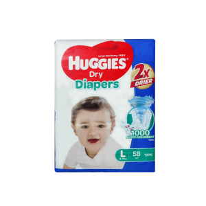 Huggies Dry Baby Belt Diaper L 58 (9-14 kg)