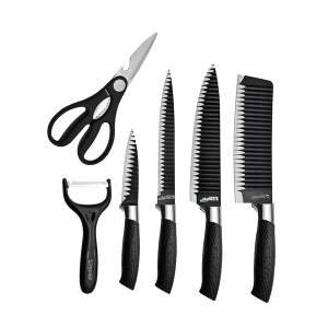Stainless Steel Kitchen Knife Set - 6pcs