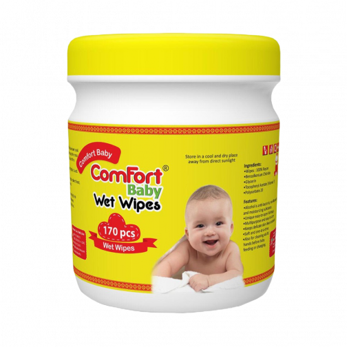 Comfort Baby Wet Wipes - 170 Pcs (Jar)