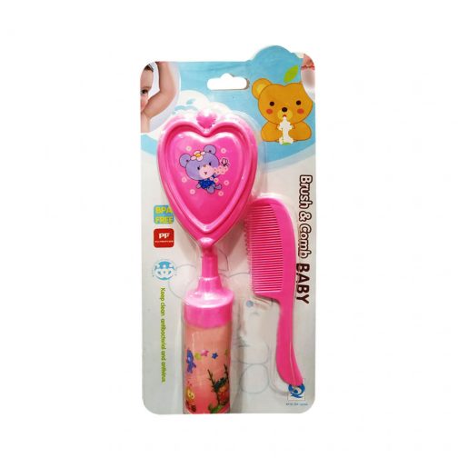 Apple Bear Baby Hair Comb+Brush C-ME33 (Random Color)