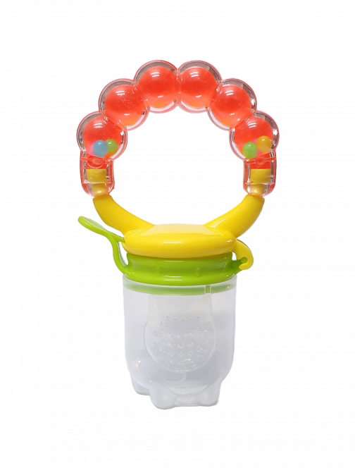 Baby Fruits Pacifier With Jhunjhuni - Orange