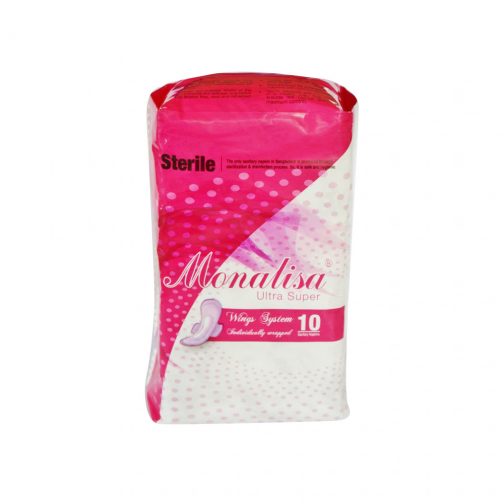 Monalisa Ultra Super Wings System Sanitary Napkin - 10 Pads