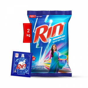 Rin Advanced Detergent Powder 2kg with Rin Liquid - 35ml Free