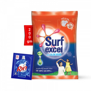 Surf Excel Washing Powder 200G with Rin Liquid - 35ml Free