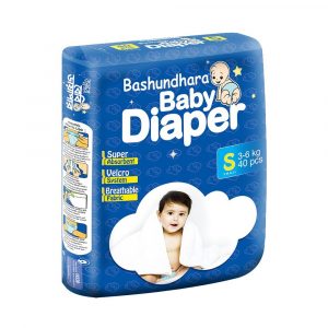 Bashundhara Baby Diaper (Belt) S 40 (3-6 kg)