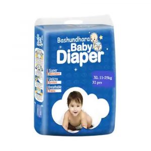 Bashundhara Baby Diaper (Belt) XL 32 (11-25 kg)