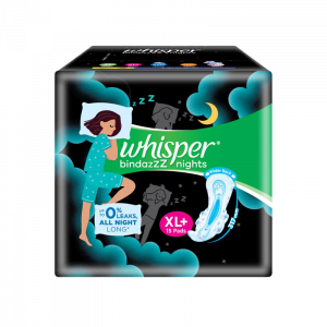 Whisper Bindazzz Nights XL+ (15Pads)