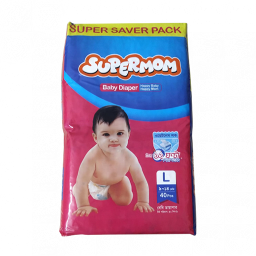 SuperMom Diaper (Belt) L 40 (9-14 kg)