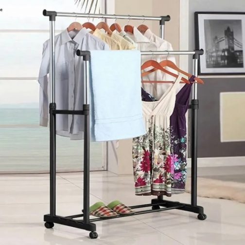 Folding Double Cloth & Shoe Rack - SSS033