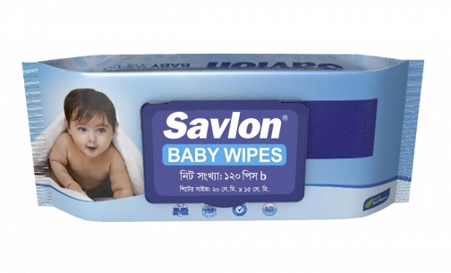 ACI Savlon Antibacterial Baby Wipes Pouch - 120pcs