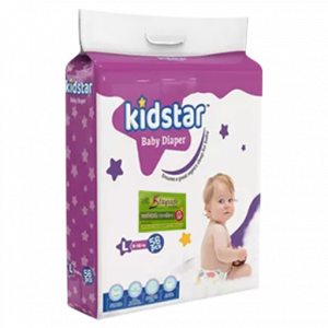 Kidstar Baby Belt Diaper L 56 (9-18 kg) - 2 pcs Staysafe Sanitary Napkin Free