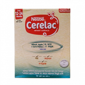 Nestle Cerelac Stage 4 Wheat & Apple, Corn Flakes BIB (400 gm) - (12-24 m)