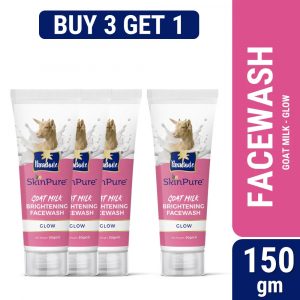 Parachute SkinPure Goat Milk Brightening Facewash (Glow) 50gm (Buy 3 Get 1 Free)