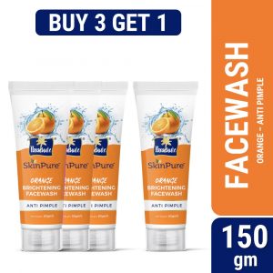 Parachute SkinPure Orange Brightening Facewash (Anti Pimple) 50gm (Buy 3 Get 1 Free)