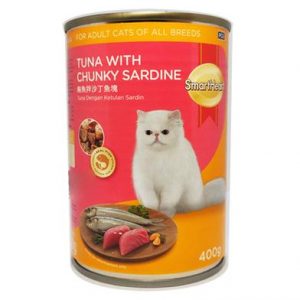 SmartHeart Cat Canned Food - Tuna & Chunky Sardine 400g