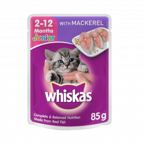 Whiskas Pouch Junior Mackerel 80g