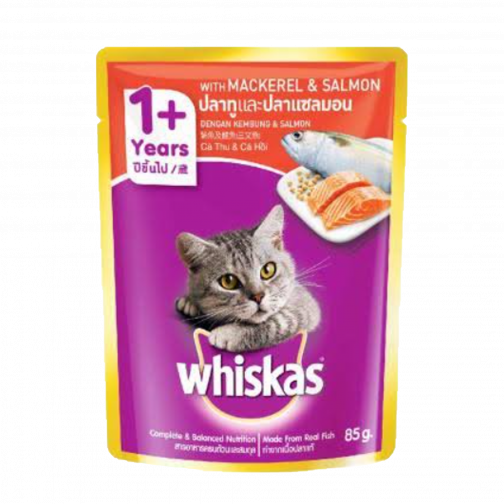 Whiskas Pouch Adult Mackerel 80g