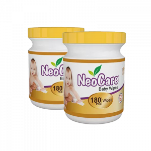 Neocare Baby Wipes Jar - 180 pcs - Combo 2 Pcs