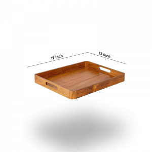  Wooden Serving Tray With Handles CF009