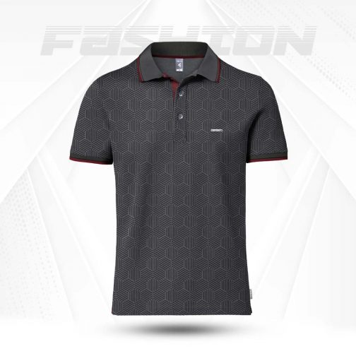 Premium Elite Edition Double PK Cotton Polo - Anthra Melange