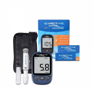 USA EXACTIVE VITAL GLUCOSE METER with 10 Free Strips
