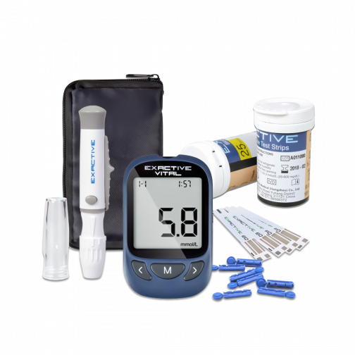 USA EXACTIVE VITAL GLUCOSE METER with 10 Free Strips