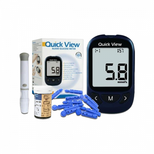 Quick View Glucose Meter with 10 Free Strips