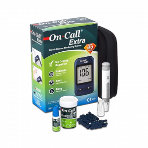 On Call Extra Digital Blood Glucose Meter with 10 Free Strips