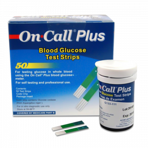 On Call Plus Blood Glucose Test Strips (50pc) Box