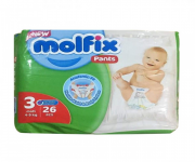 Molfix 3 Midi Pant Diaper (6-11 kg) 26 pcs